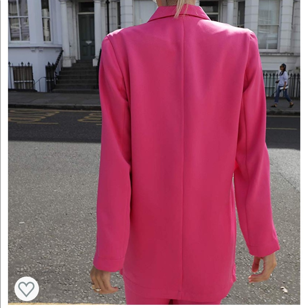 The Drop Amazon Fuchsia Long Blazer XS NWOT - Picture 3 of 4
